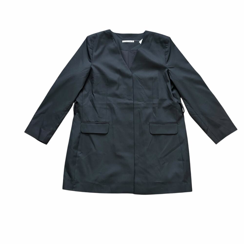 Abercrombie & Fitch Blazer Mini Dress XL Black Chic Workwear Modern NO BELT NWT